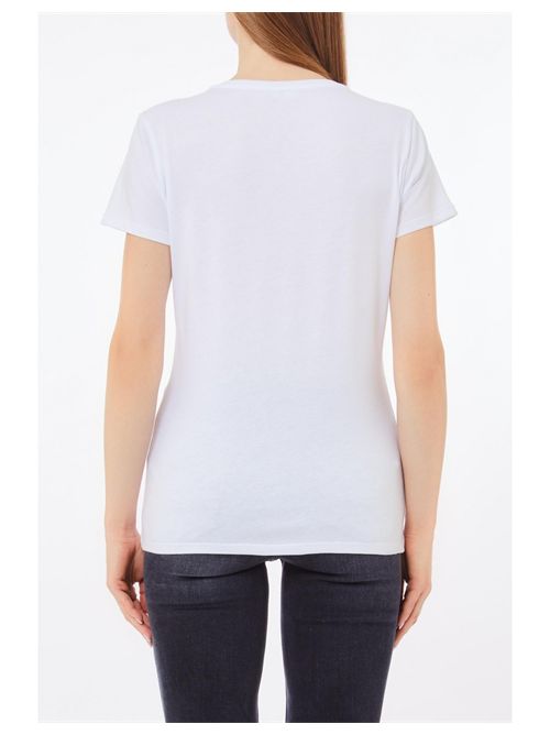 T-shirt con logo e strass LIU JO | WA5143JS923/M9443